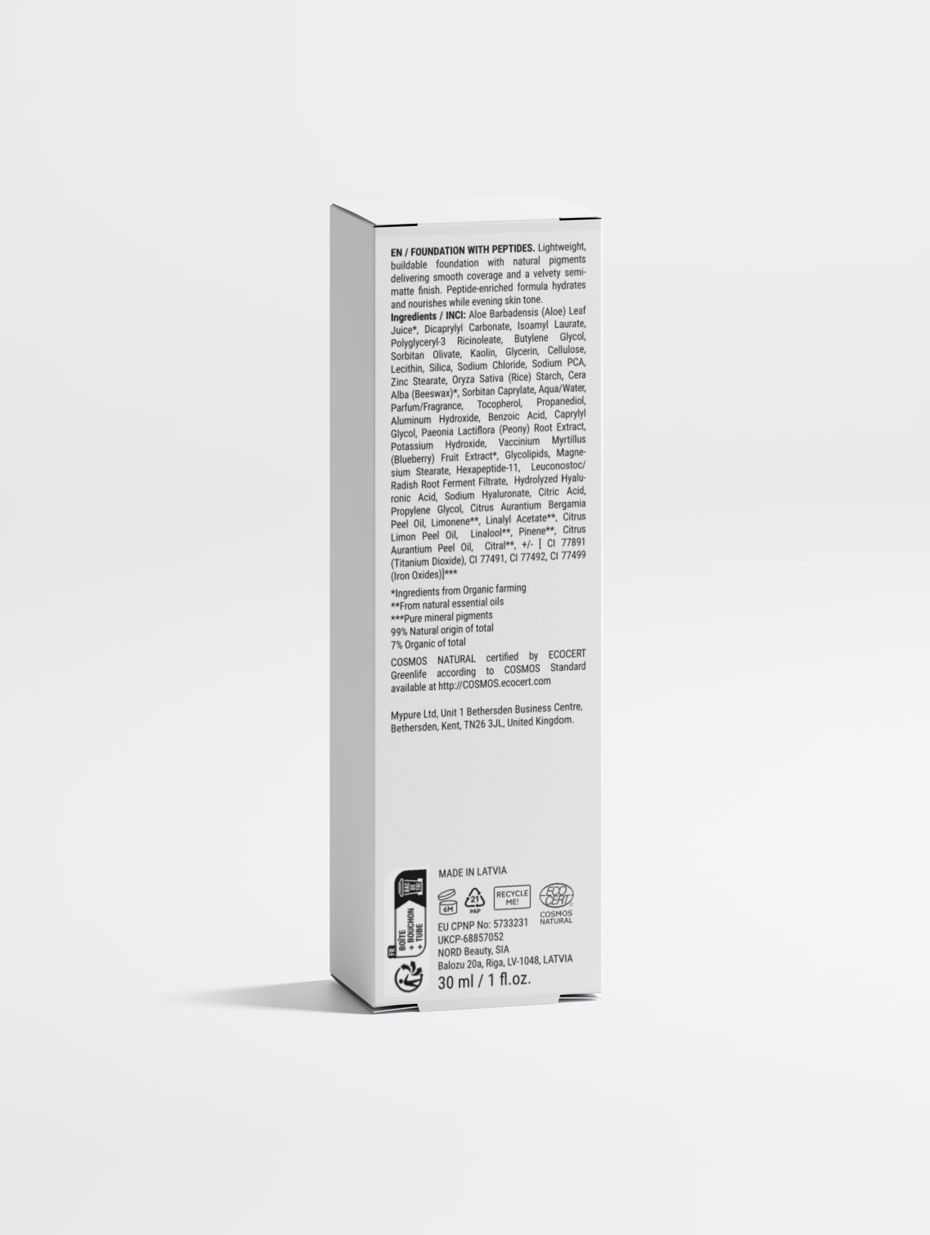 Foundation with Peptides, 30 Tan Neutral